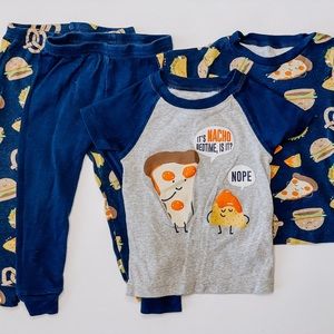 Carter’s // 4 piece “nacho” pajama set